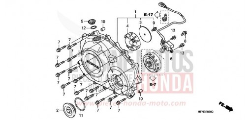 PANNEAU CARTER-MOTEUR D. CB1000RA9 de 2009